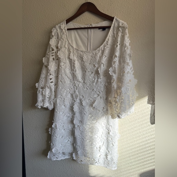 Boston Proper Floral Lace Dress-size 4 - Picture 10 of 10